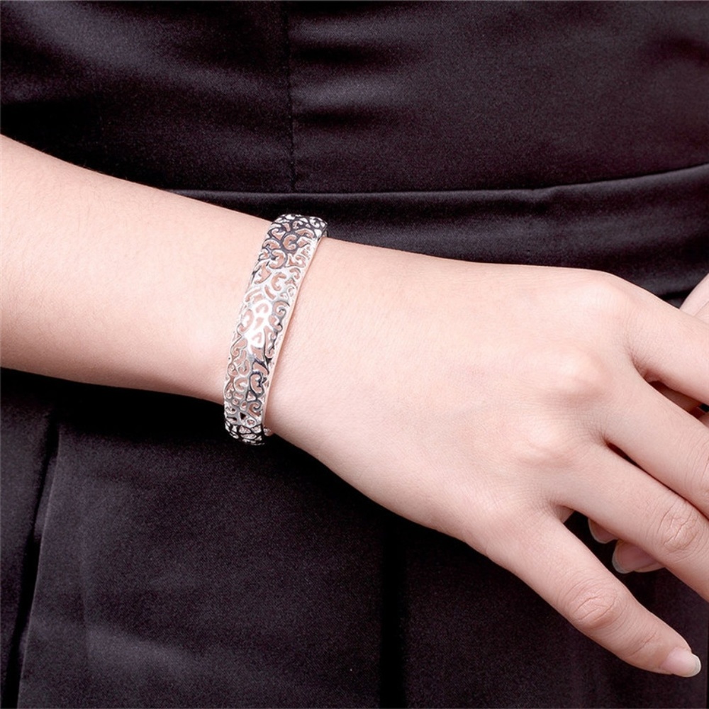 Silver 925 Filigree Bangle